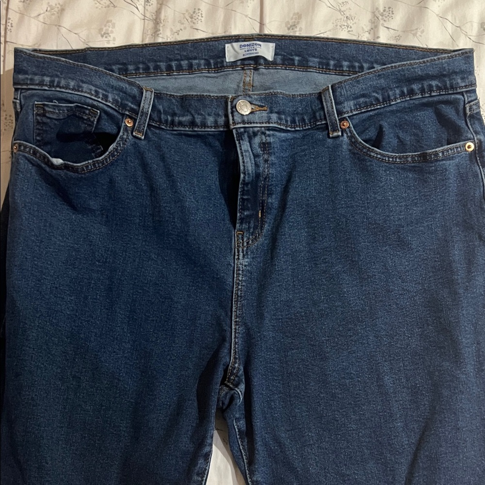 Levi’s Denizen Boyfriend Deep Blue Straight Leg Jeans